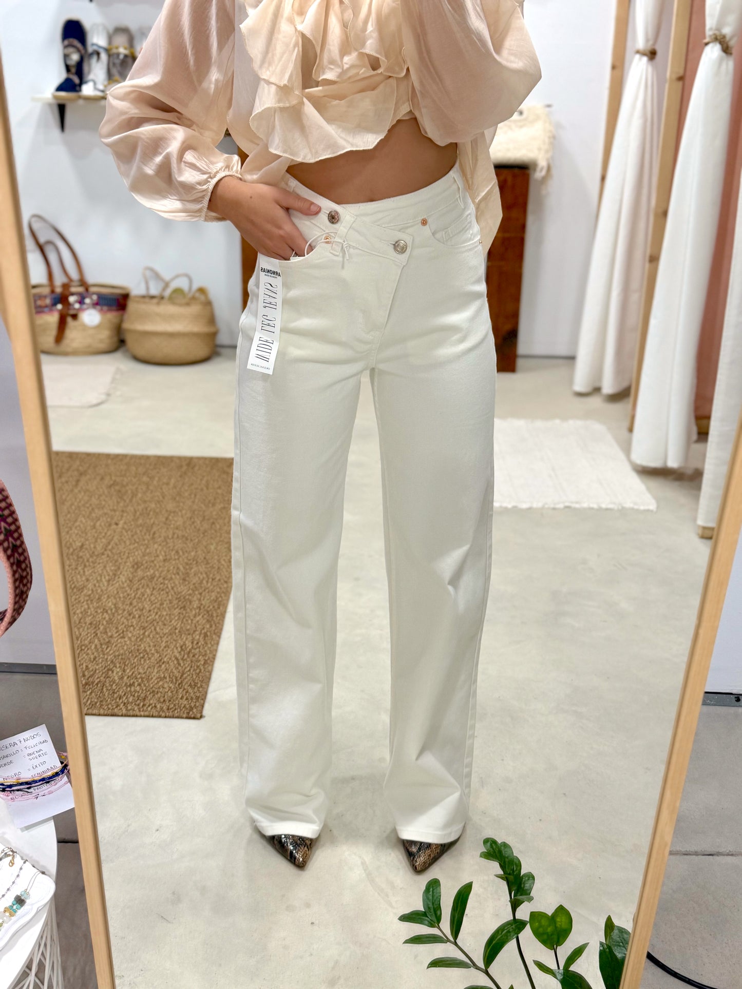 Jean Crossover Wide Leg