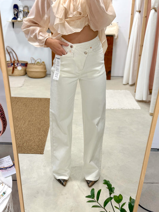 Jean Crossover Wide Leg