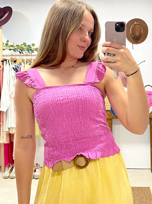 Top Lino Lila