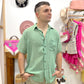 Camisa Lino Green
