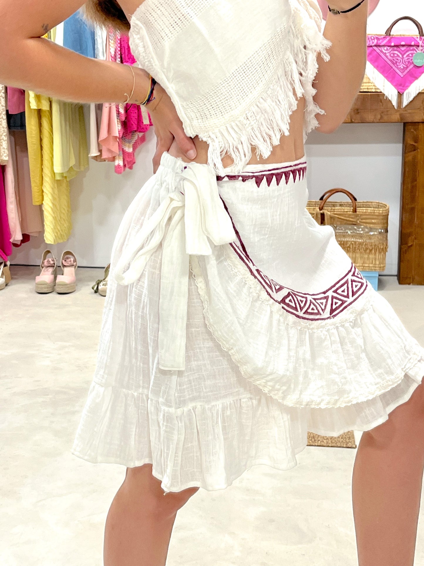 Falda Lino Menorca