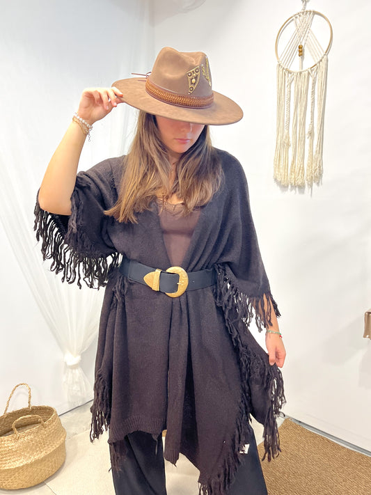 Poncho Flecado Marrón