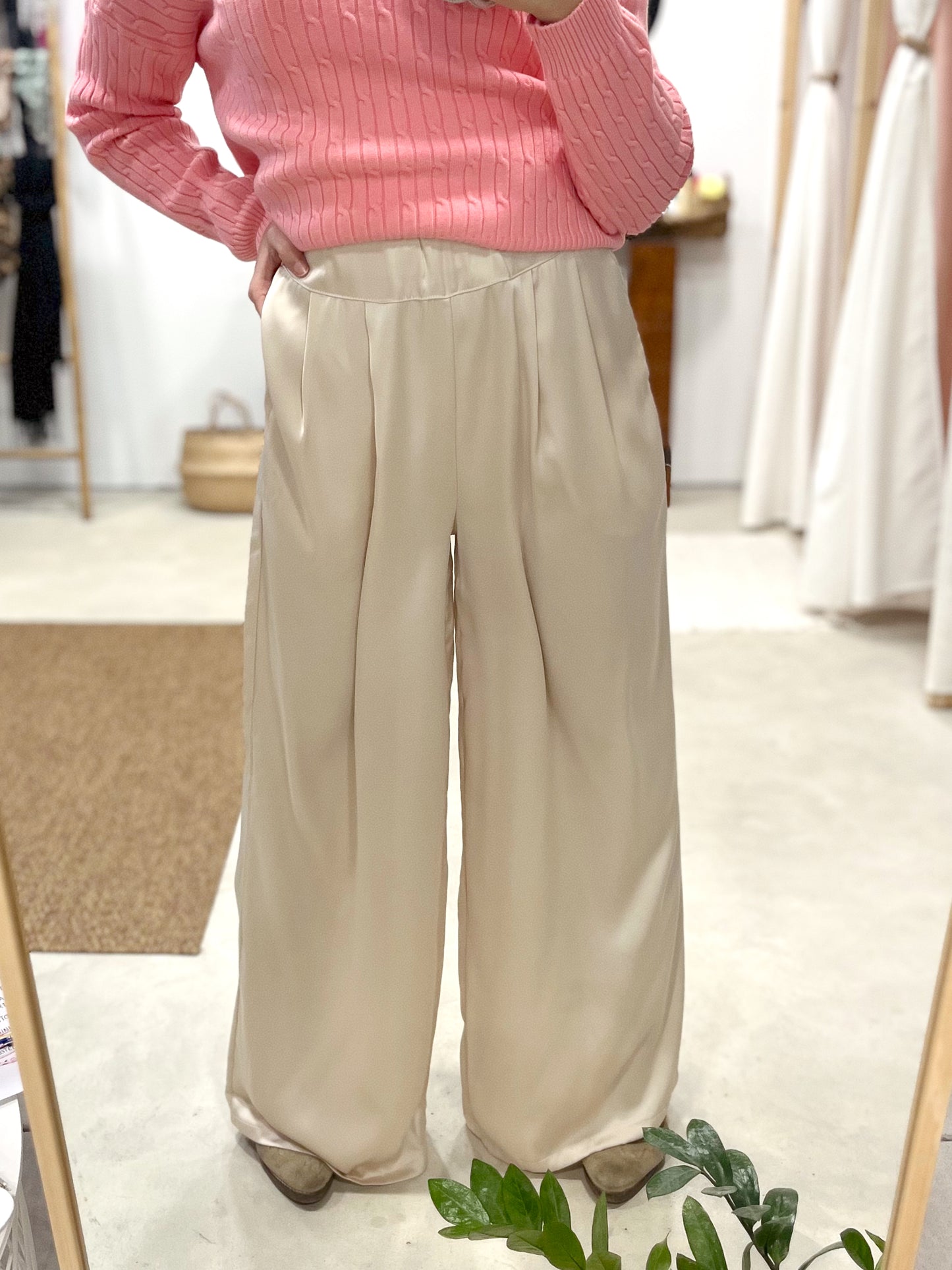 Palazzo Satinado Beige