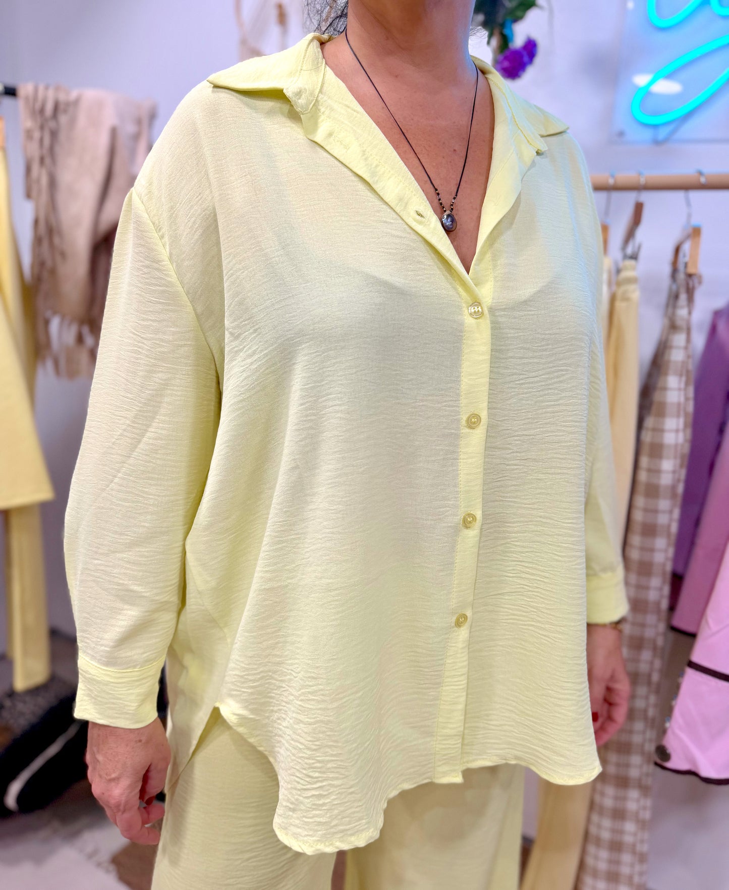 Camisa Oversize Yellow
