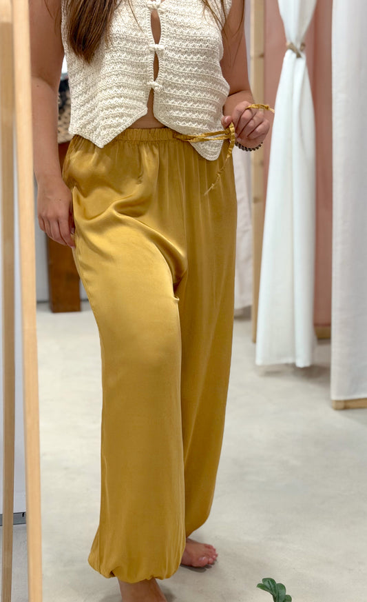 Pantalón Bombacho Mostaza