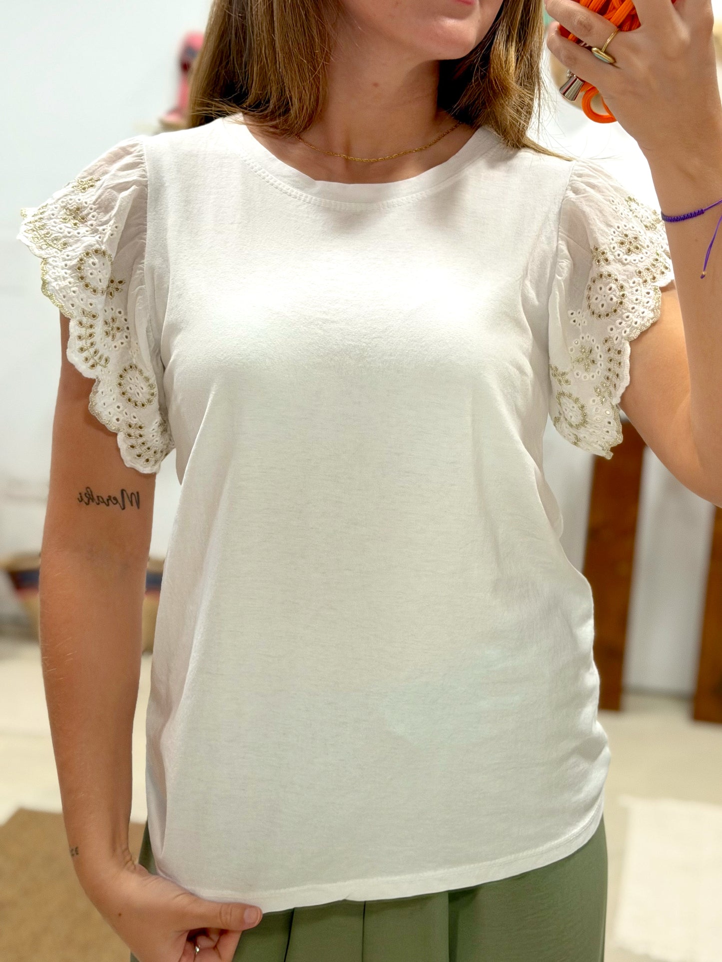 Camiseta Volantes Olive
