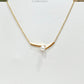 Collar perla dorado