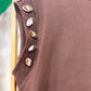 Camiseta Marrón Detalle
