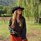 Camisa de Organza Negra