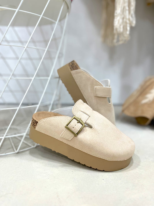 Zueco Plataforma beige