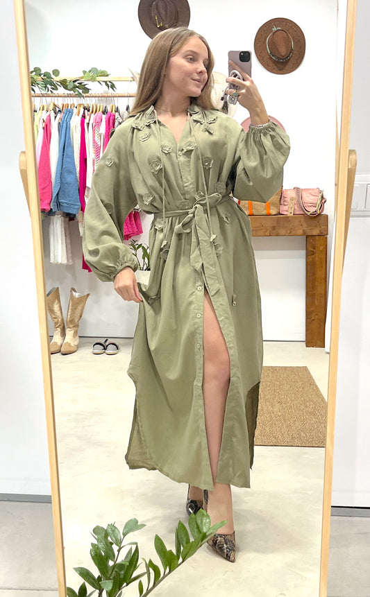 Vestido Camisero Flor