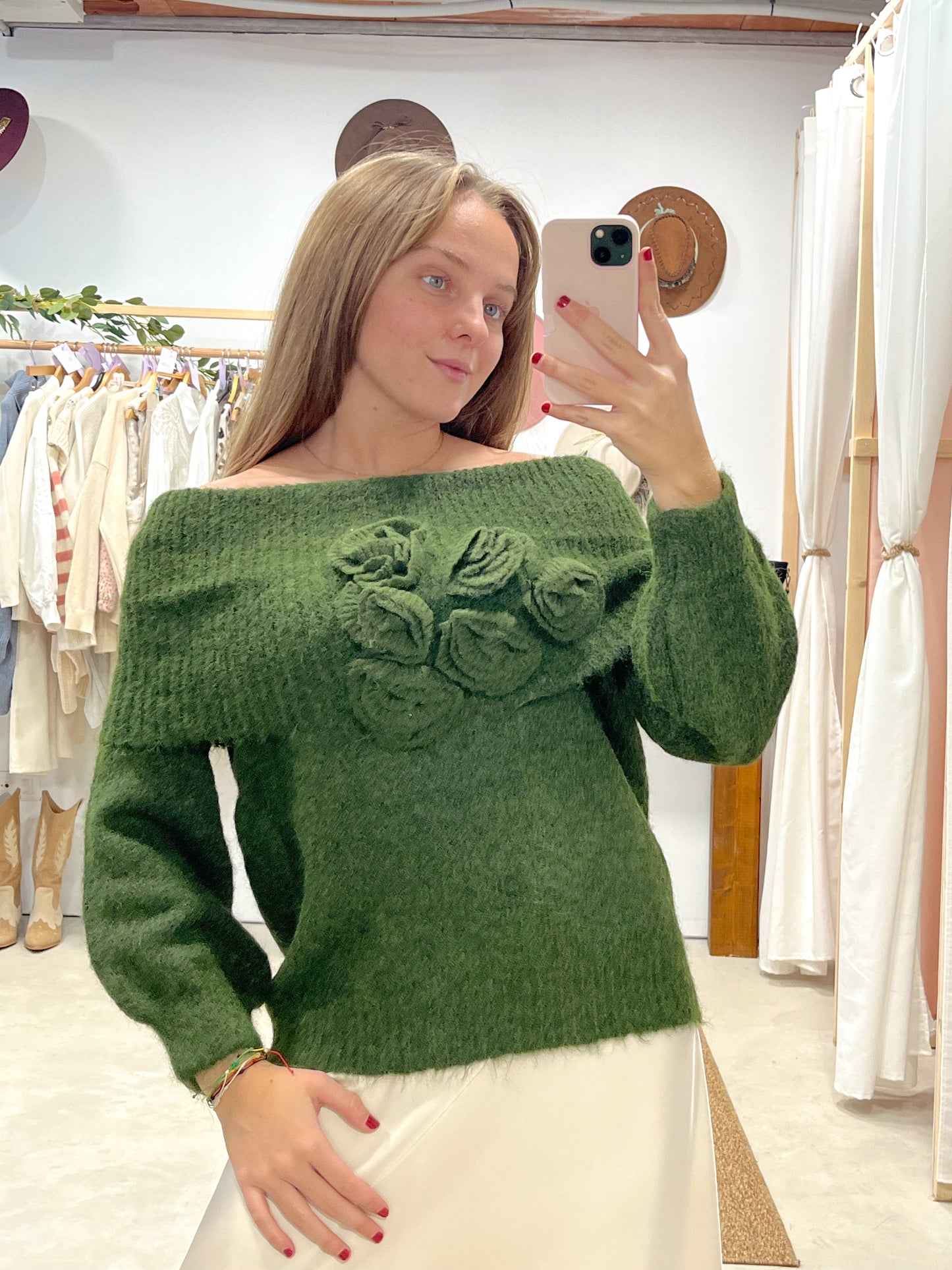 Jersey Rosas Verde