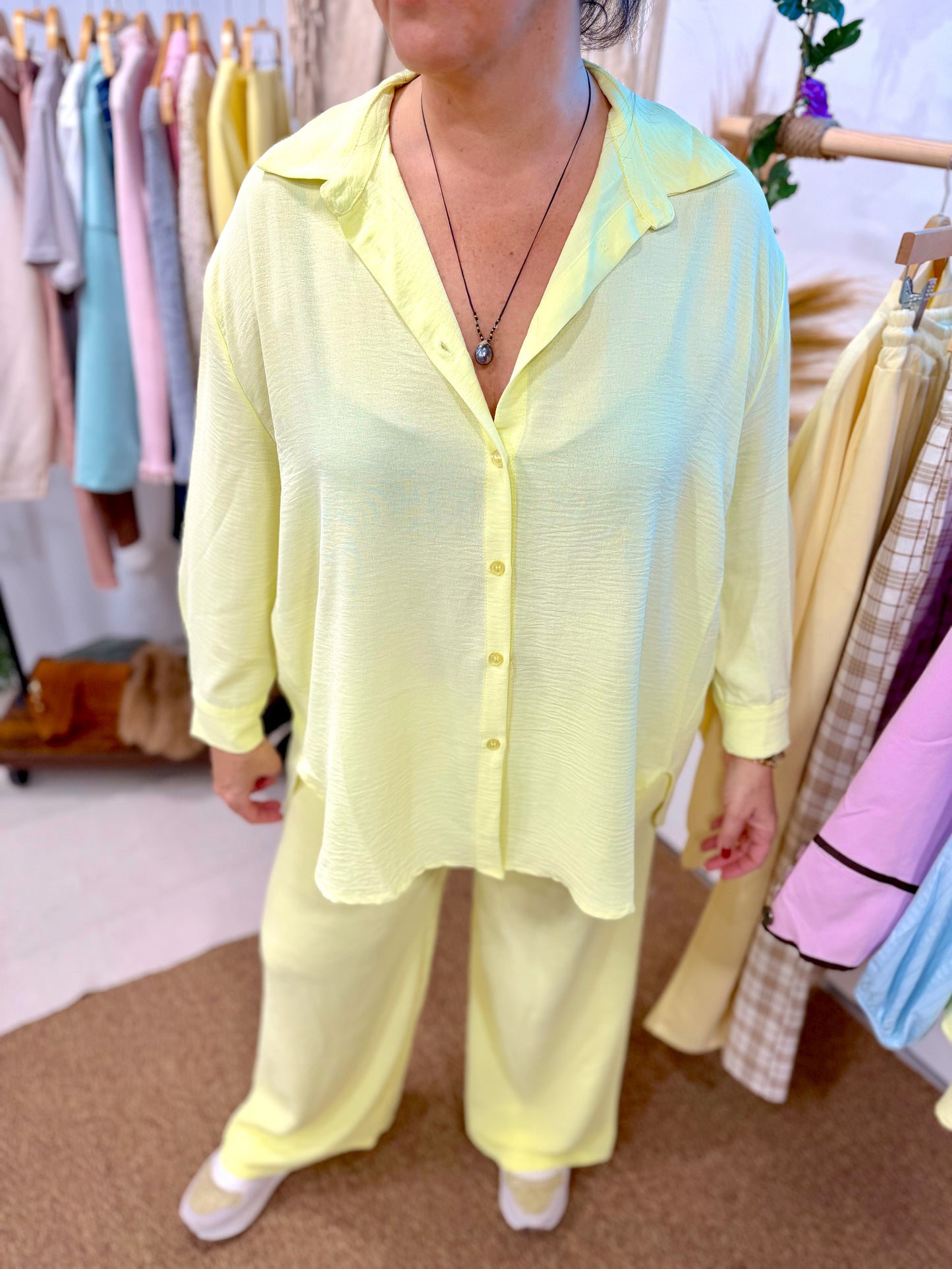 Camisa Oversize Yellow