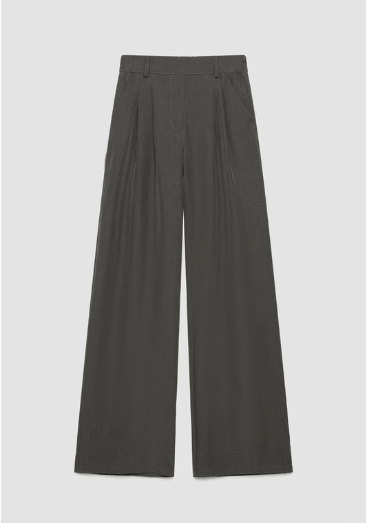 Pantalón Pinzas Palazzo Gris