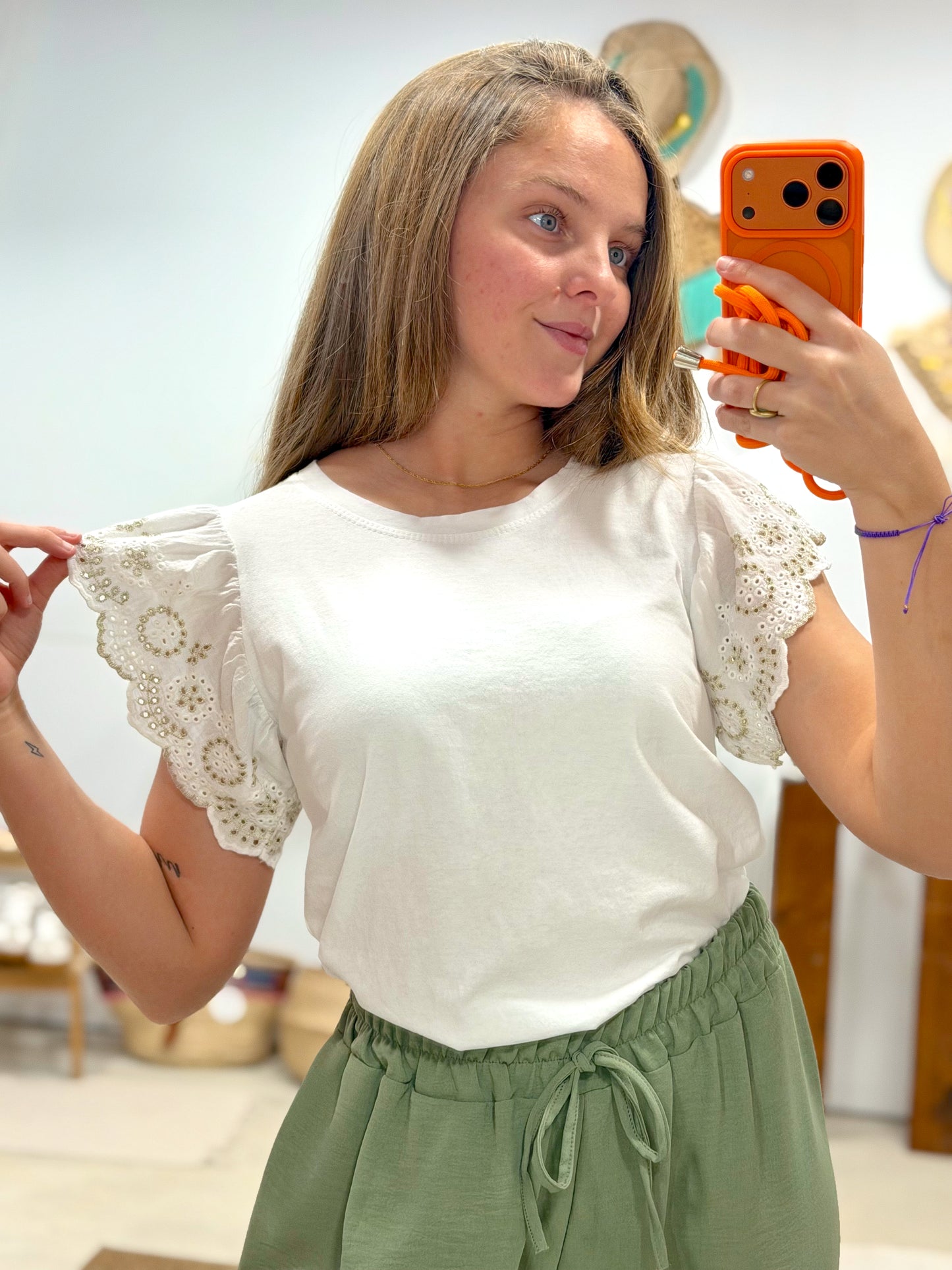 Camiseta Volantes Olive