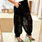 Pantalón Bombacho Encaje Black