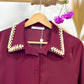 Camisa Burdeos Perlada