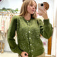 Chaqueta Brillos Verde