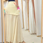 Falda Crochet Beige