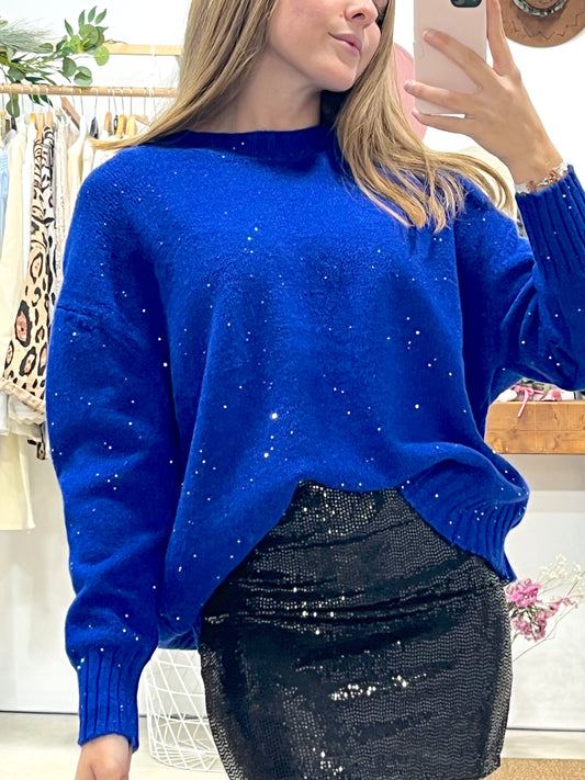 Jersey Azul Klein Lentejuela