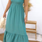 Vestido Aqua Volantes