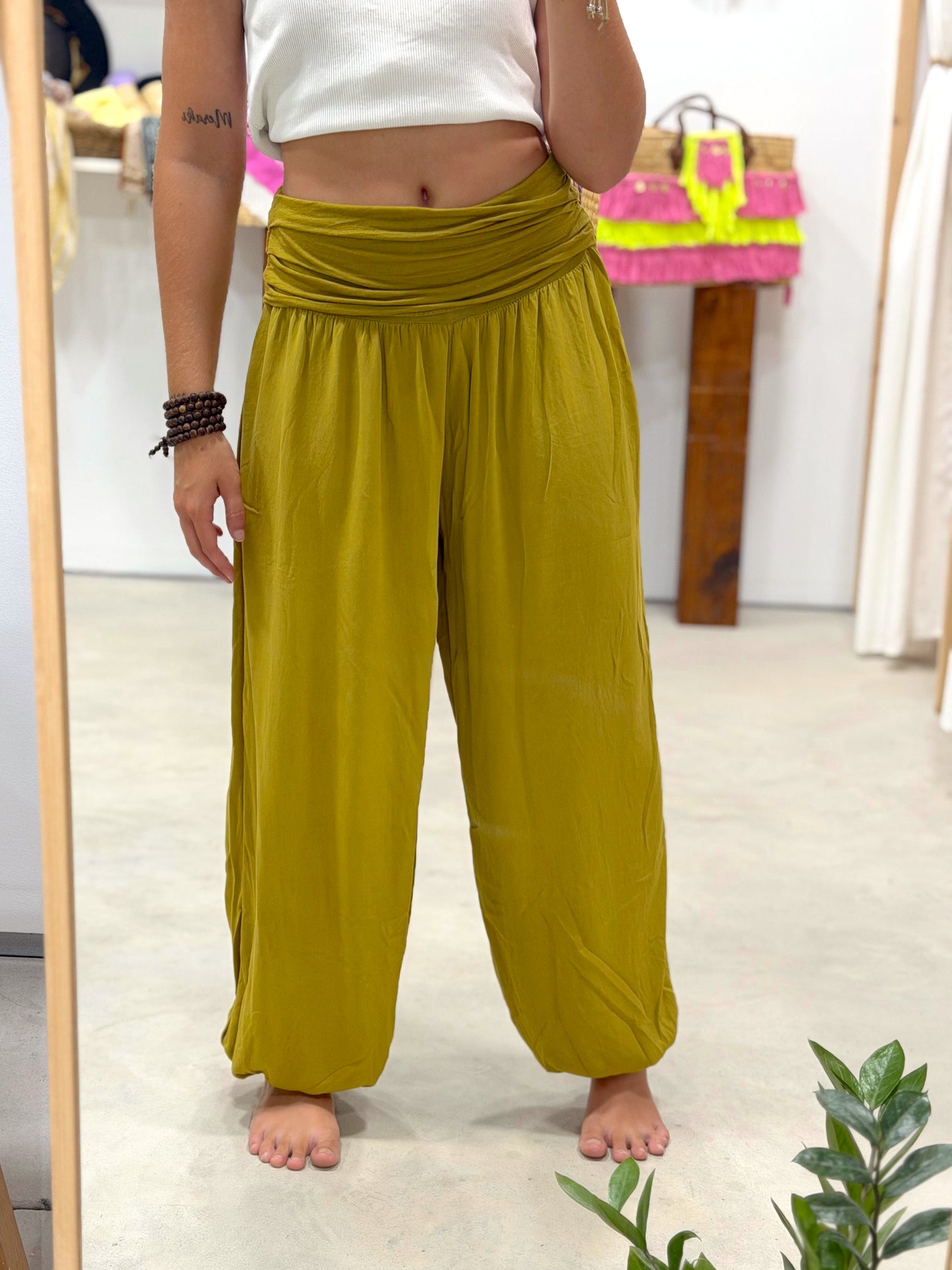 Pantalón Baggy Flow Olive