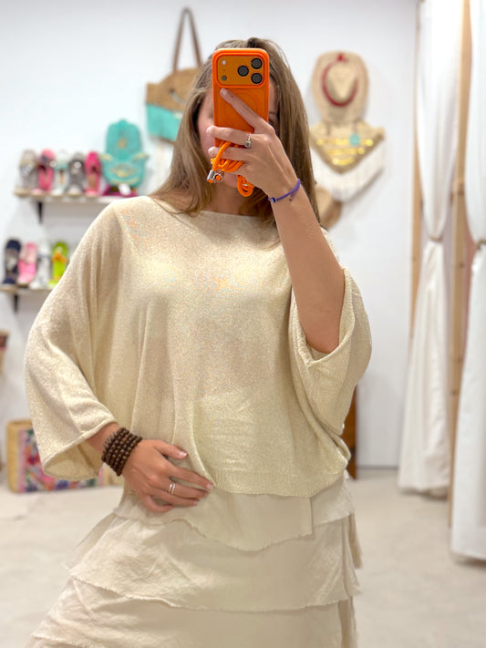 Blusa Hilo Dorada