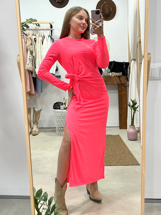 Vestido Flúor Rosa