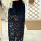 Falda Transparente Negra