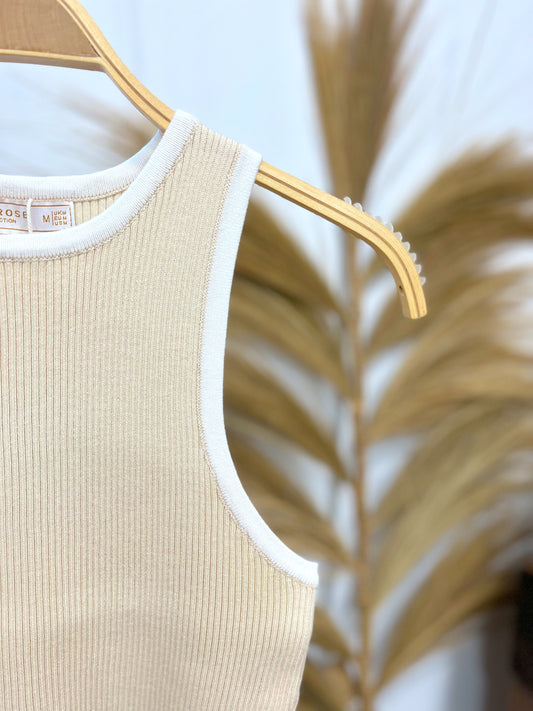 Top River Beige Canalé